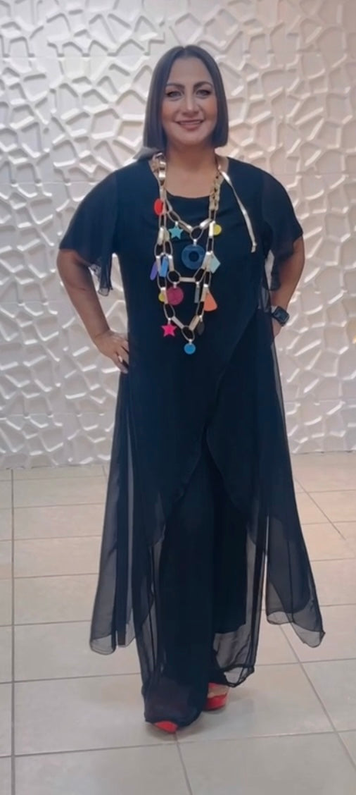 Palazzo silk set