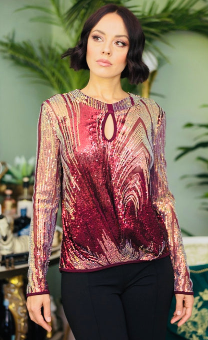 Blusa en lentejuelas