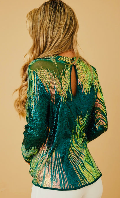 Blusa en lentejuelas